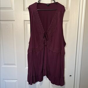 Torrid Purple Sleeveless Blouse